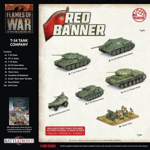 Flames of War - Red Banner T-34 Tank Battalion Army Deal